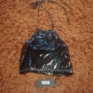 Dollskill pleather halter top